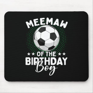 Oma des Geburtstagsjungen Fußballspieler-Geburtsta Mousepad