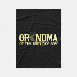Oma des Geburtstagsjungen Hirschjägers Camouflage Fleecedecke