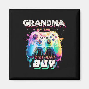 Oma des Geburtstagsjungen Matching Family Video Magnet
