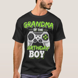 Oma des Geburtstagsjungen Matching Video Game Bi T-Shirt