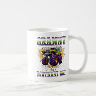 Oma des Geburtstagsjungen Monster Truck Geburtstag Kaffeetasse