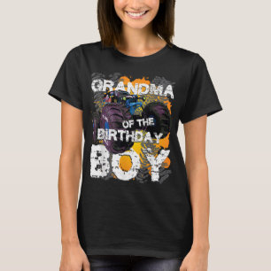 Oma des Geburtstagsjungen Monster Truck Matching T-Shirt