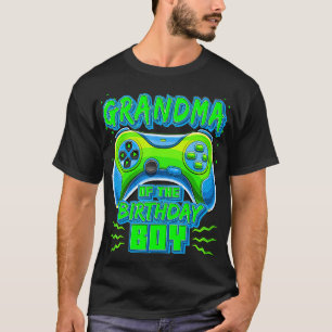 Oma des Geburtstagsjungen passendes Video-Gamer P T-Shirt