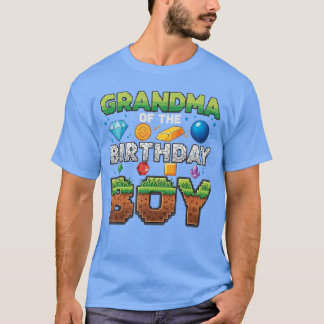 Oma des Geburtstagsjungen Spiel Piel Nummer Freund T-Shirt