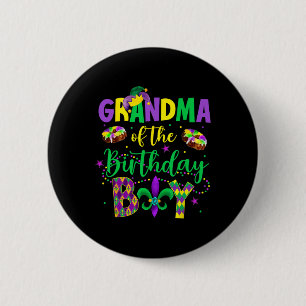 Oma des Geburtstagskinder-Shirts Mardi Gras Gigi Button
