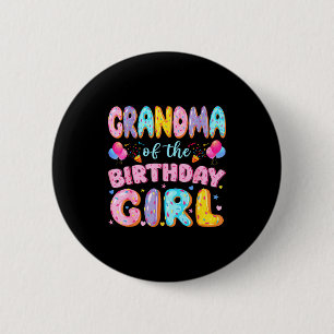 Oma des Geburtstagskindes süße Donut-Geburtstag Button
