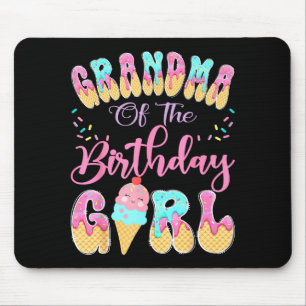 Oma des Geburtstagskindes süße Eis-Drip Mousepad