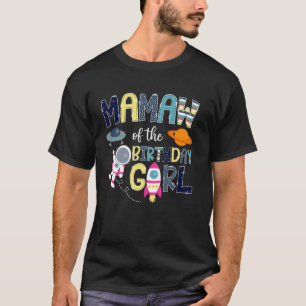 Oma des Geburtstagskindes Weltraum Astronaut Famil T-Shirt