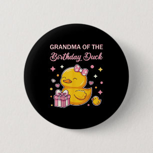 Oma des Geburtstagskuchen Weihnachtsanime-Party Button