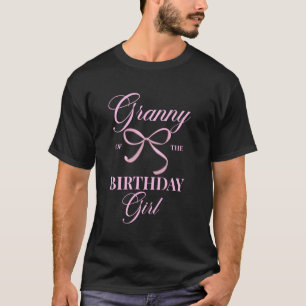 Oma des Geburtstagsmädchens Coquette Ästhetik Pin T-Shirt