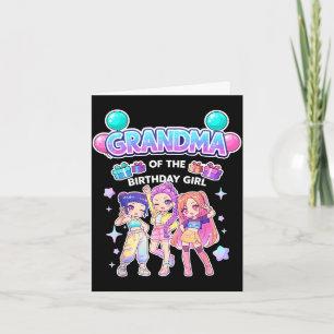 Oma des Geburtstagsmädchens süß chibi lustig Karte