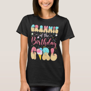 Oma des Geburtstagsmädchens süße Eisdrippe T-Shirt