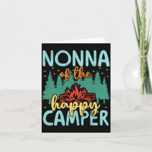 Oma des glücklichen Camper zum 1. Geburtstag Retro Karte