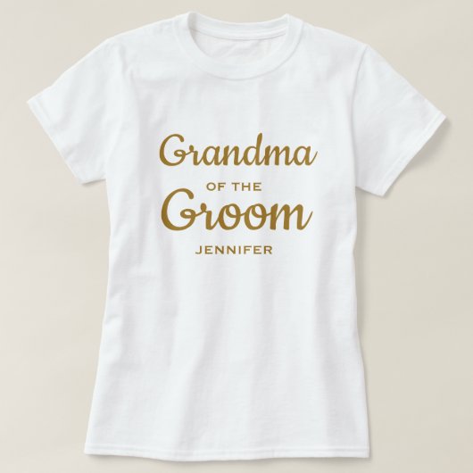 Oma des Groom Custom T - Shirt (Design vorne)