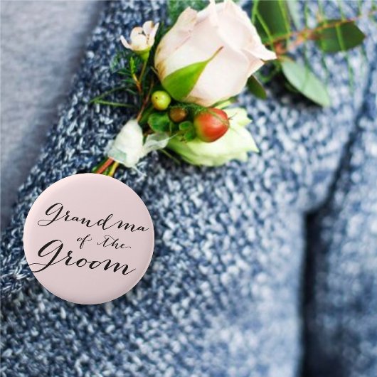 Oma des Groom Wedding Brautparty Button