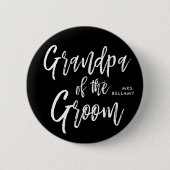 Oma des Grooms | SkriptStyle Custom Black Button (Vorderseite)