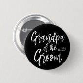 Oma des Grooms | SkriptStyle Custom Black Button (Vorne & Hinten)
