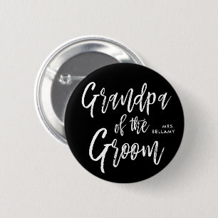 Oma des Grooms   SkriptStyle Custom Black Button