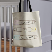 Oma des Großkinderhundes Babyname Tote Bag