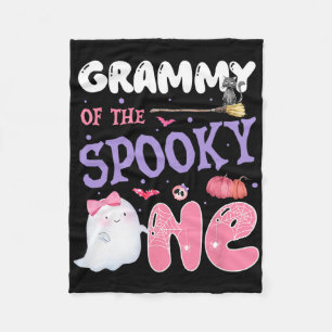 Oma des Gruseligen zum 1. Geburtstag Halloween Pi Fleecedecke
