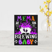 Oma des heranwachsenden Babys, werdende Großmutter Karte (Gelbe Blume)