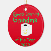 Oma des Jahres des Fernunterrichts Keramik Ornament (Links)