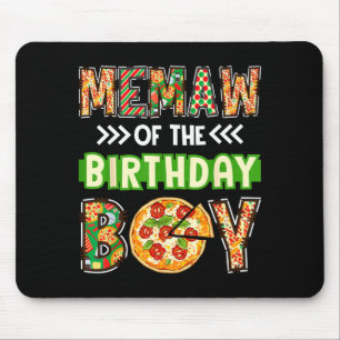 Oma des Jungen Geburtstagsjunge Pizzaliebhaber Par Mousepad
