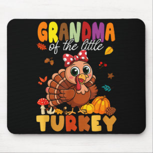Oma des kleinen Truthahn-Erntedankfest-Babyshowers Mousepad