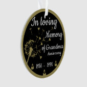 Oma des liebenden Gedächtnisses zum Tode Ornament (Vorderseite)