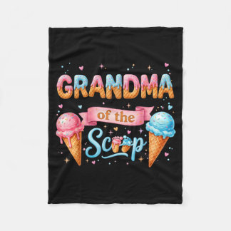 Oma des Scoop Ice Cream Gender Reveal Babys Fleecedecke