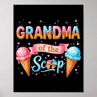 Oma des Scoop Ice Cream Geschlechtsenthüllungs-Bab Poster
