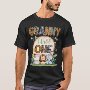 Oma des wilden ein erster Geburtstag Safari Woodl T-Shirt