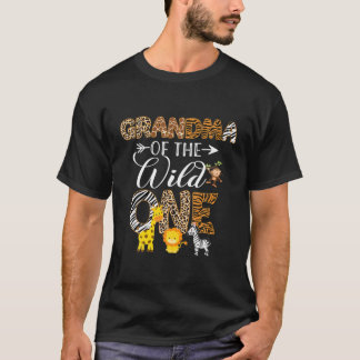 Oma des Wildtier One Zoo Birthday Safari T-Shirt