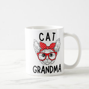 Oma Devon Rex Cat Lovers Cat Nana Muttertag Kaffeetasse