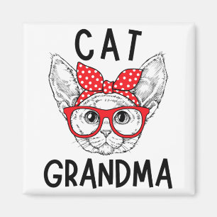 Oma Devon Rex Cat Lovers Cat Nana Muttertag Magnet