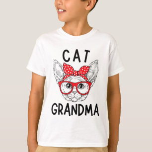 Oma Devon Rex Katzenliebhaber Katze Nana Muttertag T-Shirt