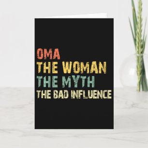 Oma Die Frau Der Mythos Der D Einfluss Funny Vinta Karte