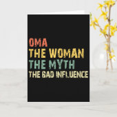 Oma Die Frau Der Mythos Der D Einfluss Funny Vinta Karte (Gelbe Blume)