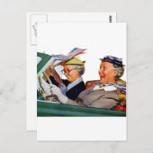 Oma die Speed Queen Postkarte (Vorne/Hinten)