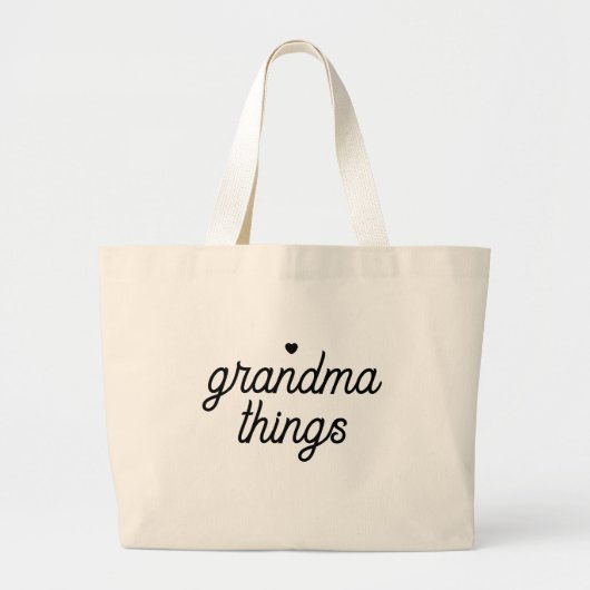 Oma-Dinge-Geschenk Jumbo Stoffbeutel (Vorne)