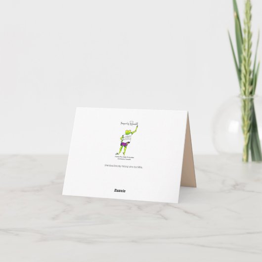 Oma Dorothy Fishing 1950er Dankeskarte (Rückseite)