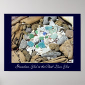 Oma, du bist die Beste! Liebe Sie drucken Geschenk Poster (Vorne)