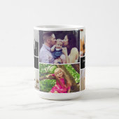 Oma du bist die beste mit Liebe Foto Gitter Kaffeetasse (Mittel)