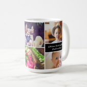 Oma du bist die beste mit Liebe Foto Gitter Kaffeetasse (VorderseiteRechts)