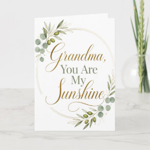 Oma, du bist mein Sonnenschein Karte