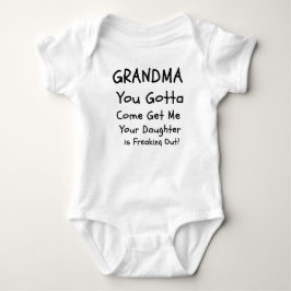 Oma du Gotta Komm her, komm her, Funny Baby Strampler