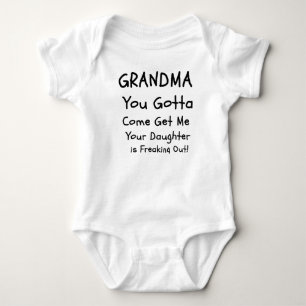 Oma du Gotta Komm her, komm her, Funny Baby Strampler