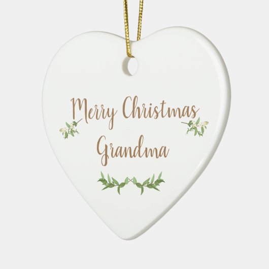Oma Editable First Christmas Tree Bauble Keramik Ornament (Links)