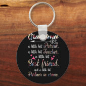 Oma ein wenig Eltern ein wenig Lehrer Schlüsselanhänger (Vorderseite)