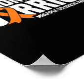 Oma einer Kriegerin Frau Multiple Sklerose Awarene Poster (Ecke)